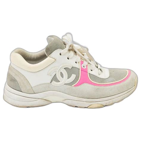 zalando scarpe chanel rosa|Scarpe da ginnastica Chanel in Pelle Rosa taglia 35.5 EU.